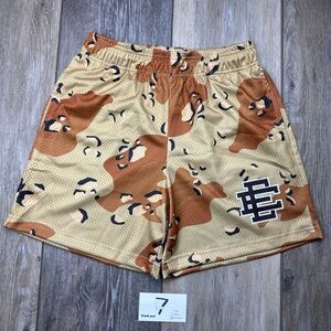 Eric Emanuel shorts brown chip camo